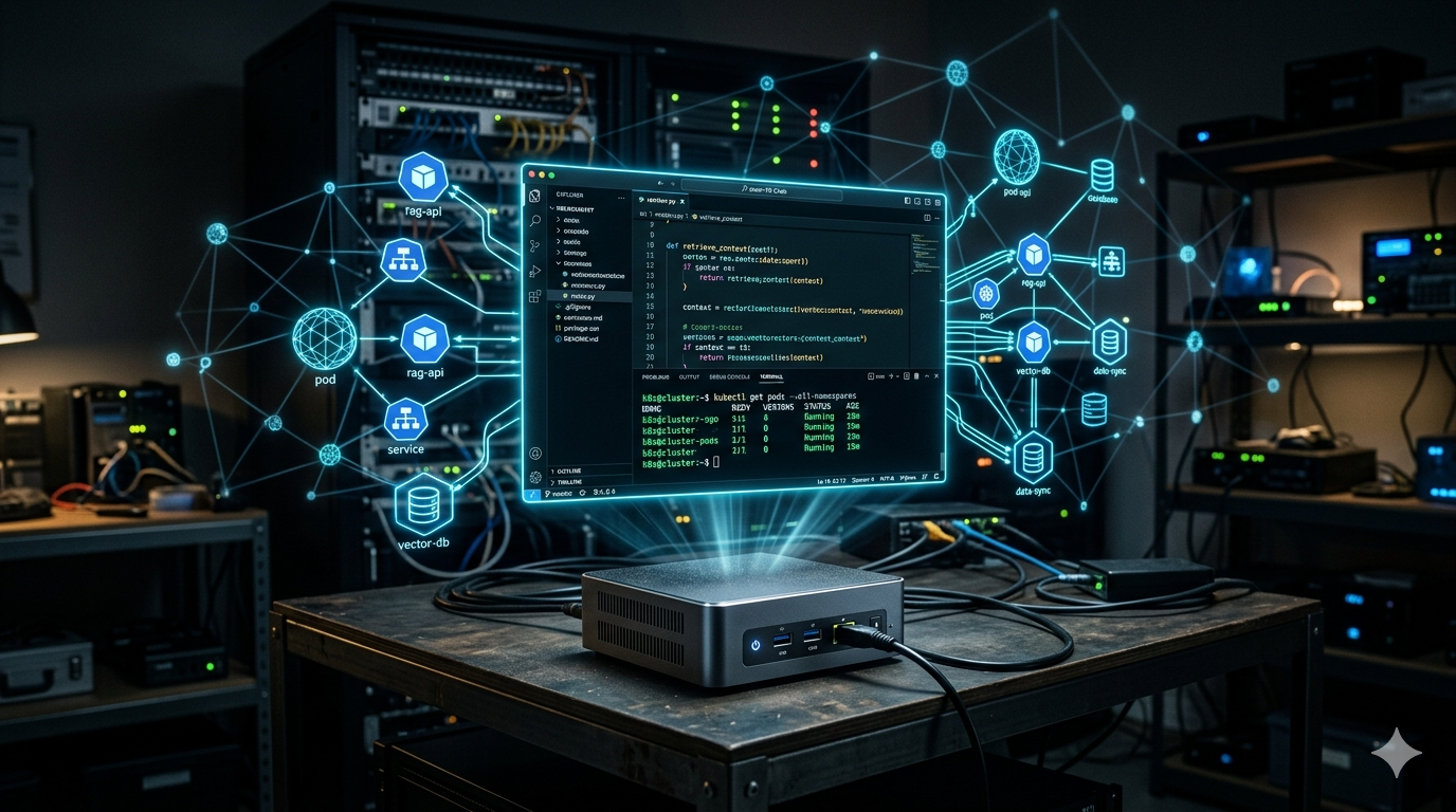 VS Code + Claude Code en tu homelab: estación de trabajo agéntica con RAG — 2026